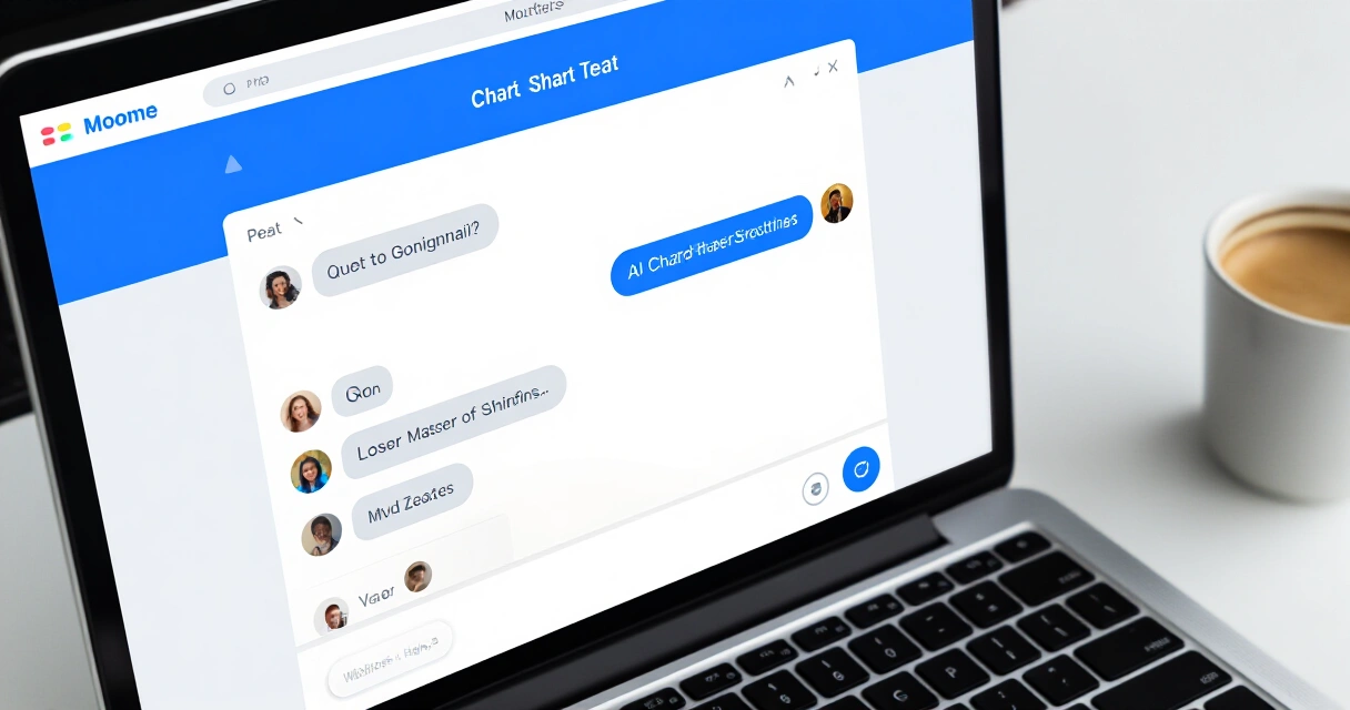 Claude tekoälychatbot käyttöliittymä kannettavalla tietokoneella